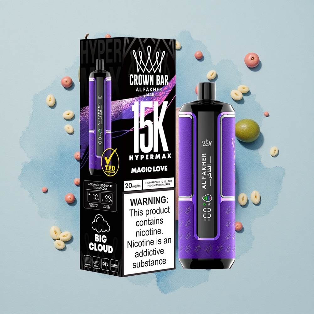 Al Fakher Crown Bar 15K Hypermax Вълшебна Любов 22мл 600мAh Тип-C