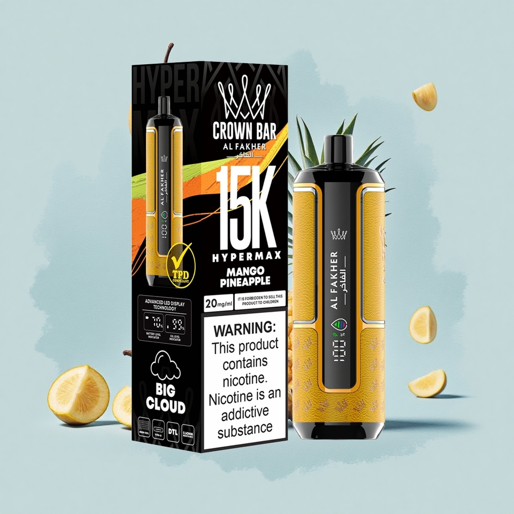 Al Fakher Crown Bar 15K Hypermax Манго Ананас 22мл 600мAh Тип-C