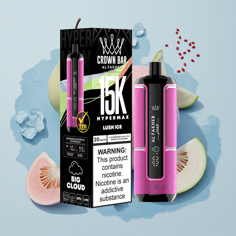 Al Fakher Crown Bar 15K Hypermax Ледена Свежест 22мл 600мAh Type-C
