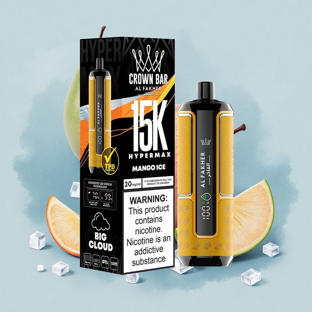 Al Fakher Crown Bar 15K Hypermax Манго Леден 22мл 600мAh Type-C