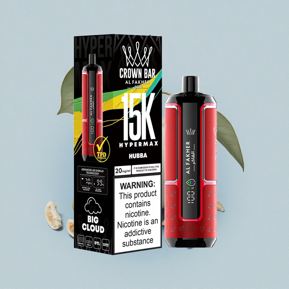 Al Fakher Crown Bar 15K Hypermax Хъба Хайпермакс 22мл 600мАч Тип-C
