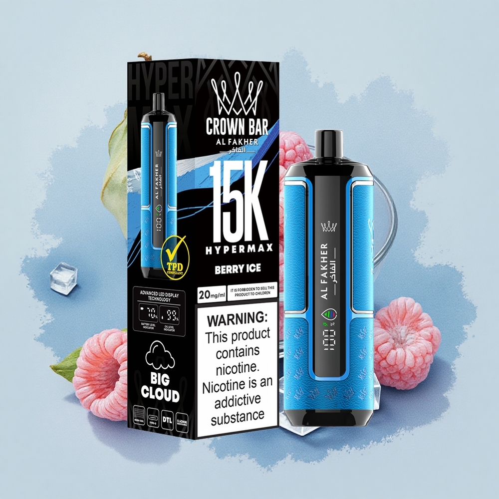 Al Fakher Crown Bar 15K Hypermax Беров Лед 22мл 600mAh Type-C