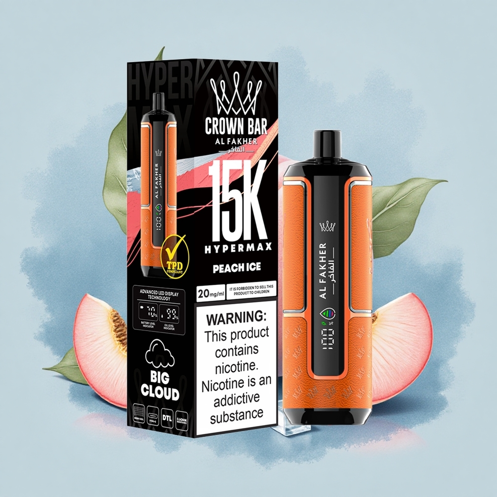 Al Fakher Crown Bar 15K Hypermax Прахова Ледена Свежест 22мл Тип-C