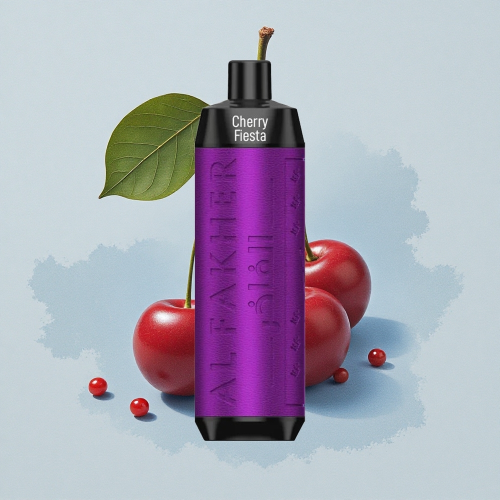 Al Fakher Crown Bar 8000 Crystal Черешово Фиеста с 18мл течност и USB-C зареждане