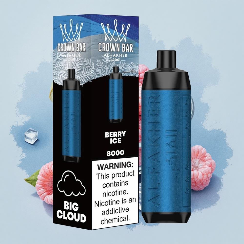Al Fakher Crown Bar 8000 Crystal Ягодов Лед 600mAh 18ml 0.6Ω