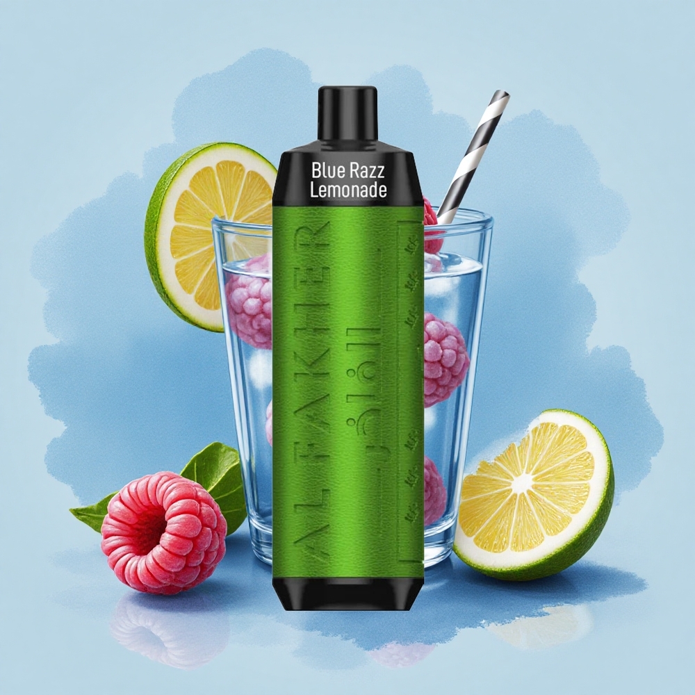 Al Fakher Crown Bar 8000 Crystal Синьо Малинова Лимонада 600mAh USB-C 18ml