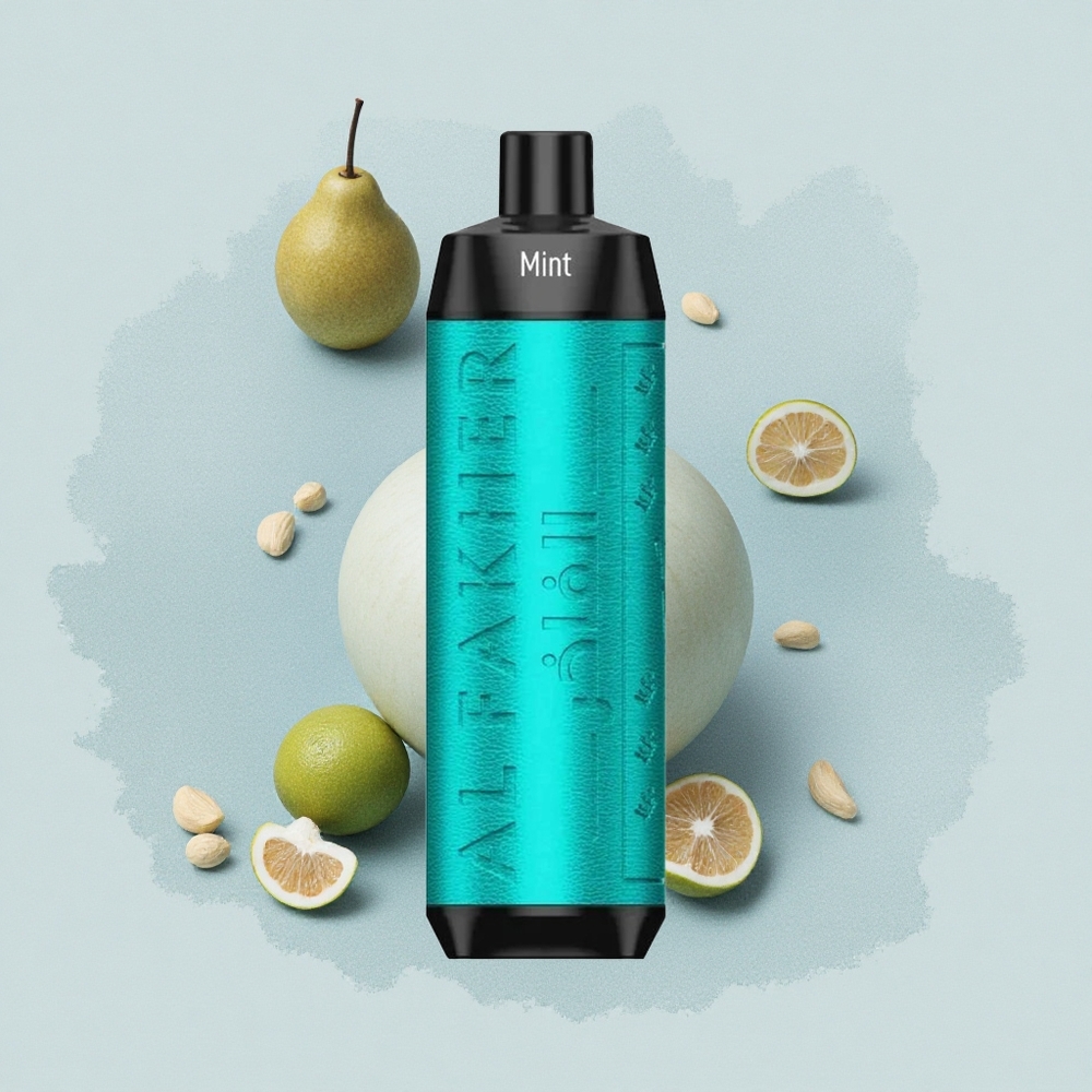 Al Fakher Crown Bar 8000 Crystal Кристален Мента Едноразов Вейп с USB-C и 18ml Капацитет