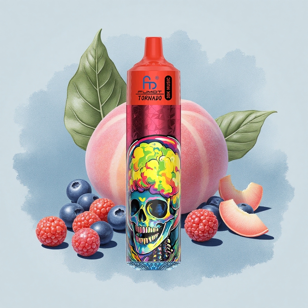 Fumot Randm Tornado 30000 Puffs Праскова Ягоди 30mL 5% Mesh