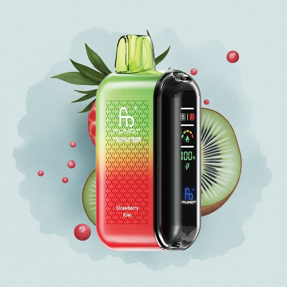 Fumot Tornado 20000 Puffs Ягода Киви Двойна Мрежа Батерия 850mAh