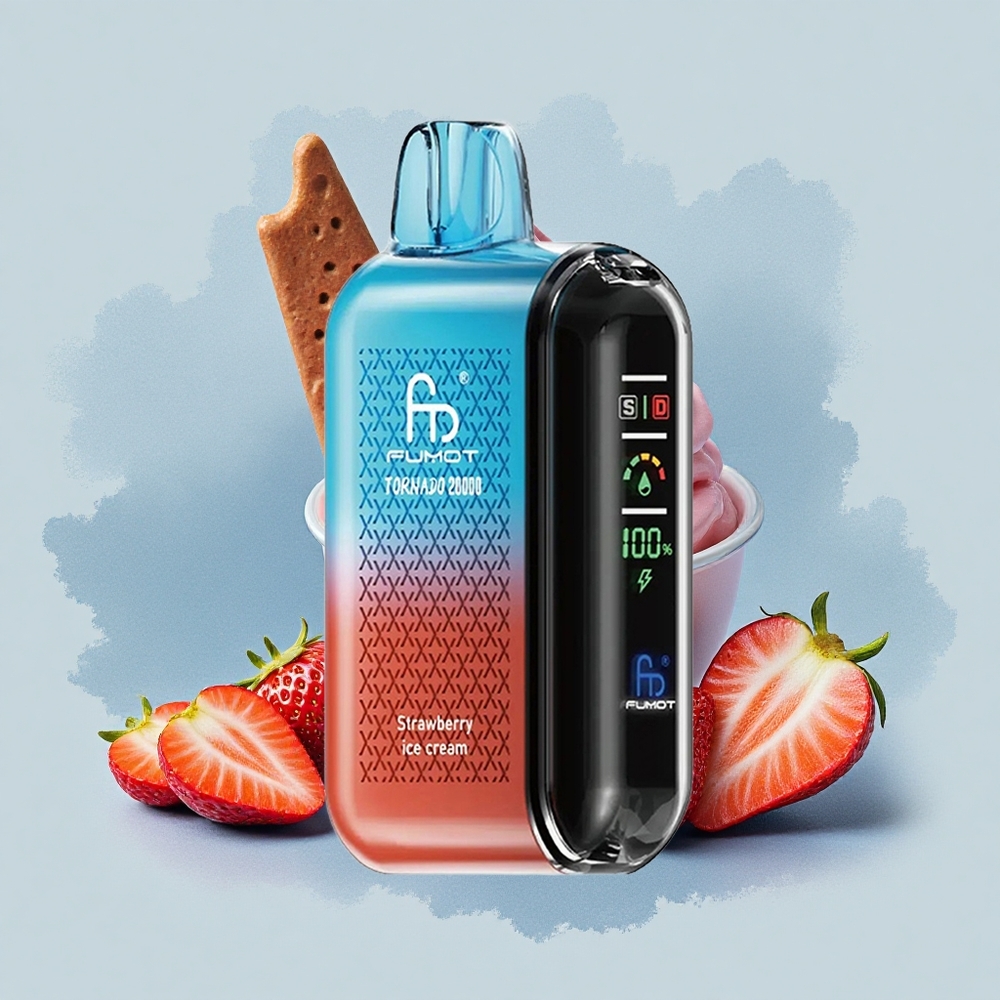 Fumot Tornado 20000 Puffs Ягодов Сладолед с Dual Mesh Coil и Airflow Control
