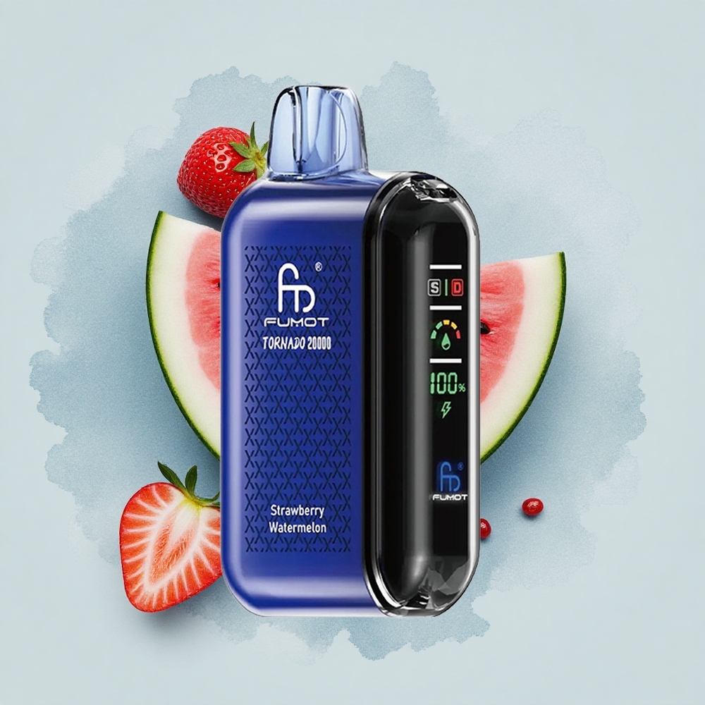 Fumot Tornado 20000 Puffs Ягода Диня Dual Mesh Coil Smart Display