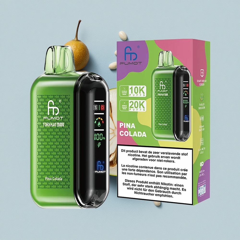 Fumot Tornado 20000 Puffs Ананасова Колада Двойна Мрежова Намотка