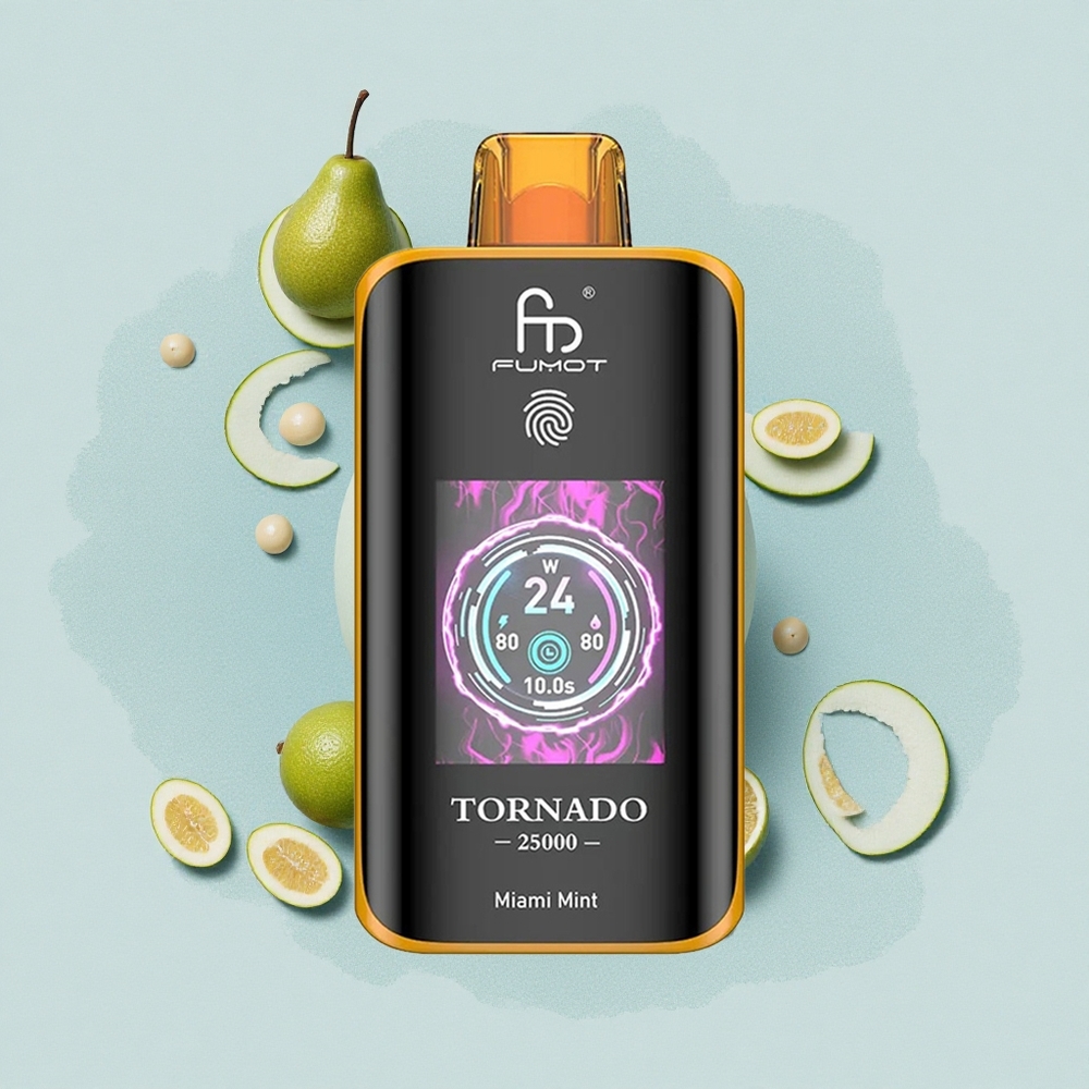 Fumot Tornado 25000 Puffs Софийска Мента Екран 700mAh Тип-C