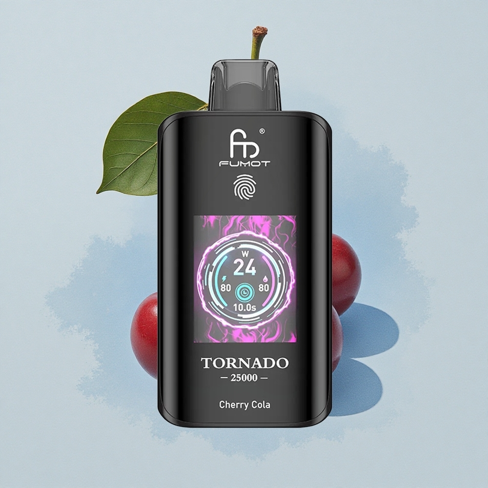 Fumot Tornado 25000 Puffs Черешова Кола Екран Батерия 700mAh