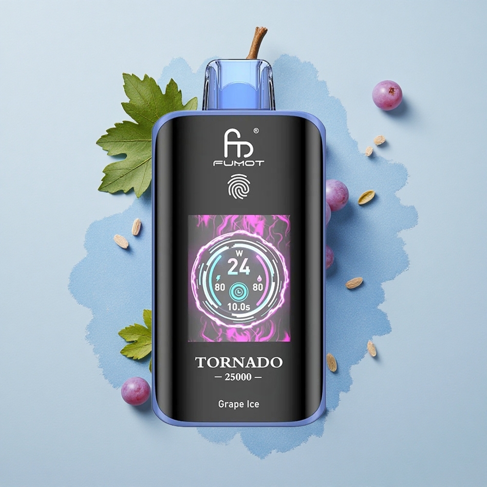 Fumot Tornado 25000 Puffs Гроздов лед HD 20ml Type-C