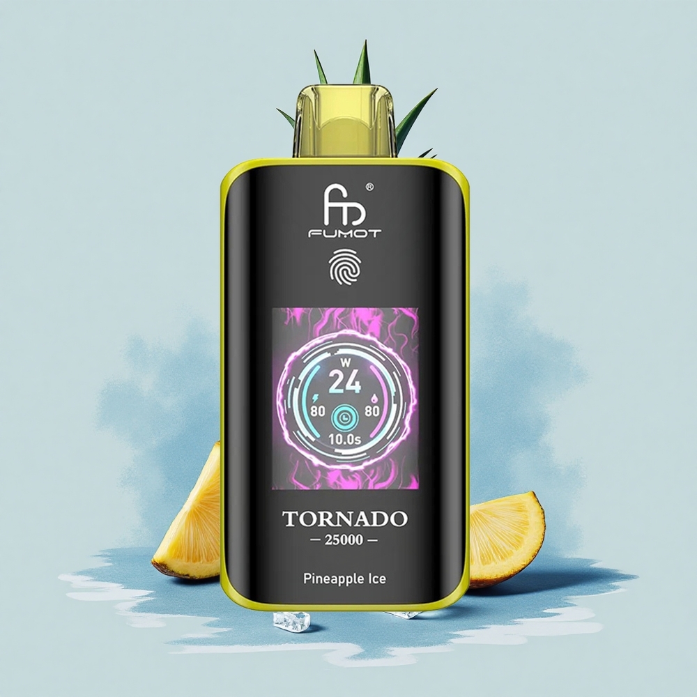 Fumot Tornado 25000 Puffs Ананасов Лед HD 700mAh Type-C