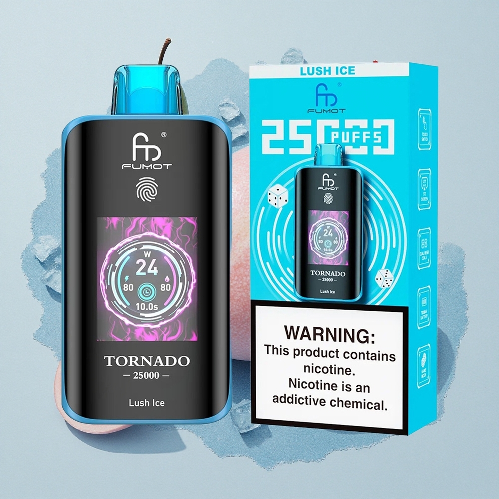 Fumot Tornado 25000 Puffs Свеж Лед HD 700mAh Type-C