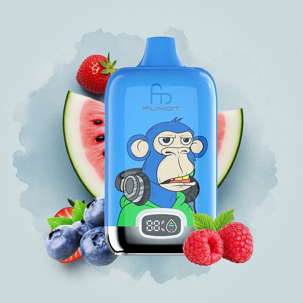 Fumot Tornado Digital Box 12000 Puffs Ягодена Диня 20ml Mesh