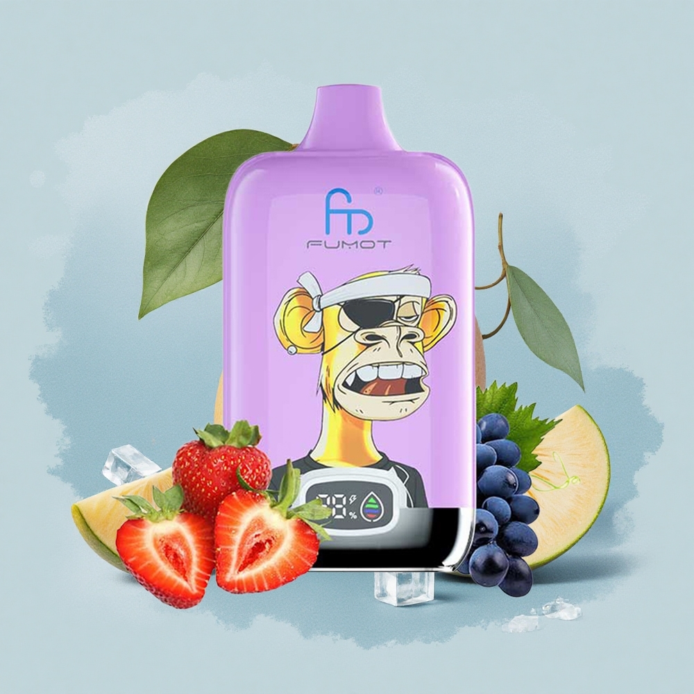 Fumot Tornado Digital Box 12000 Puffs Манго На Лед с Мрежово Намотка и Тип-C Зарядно