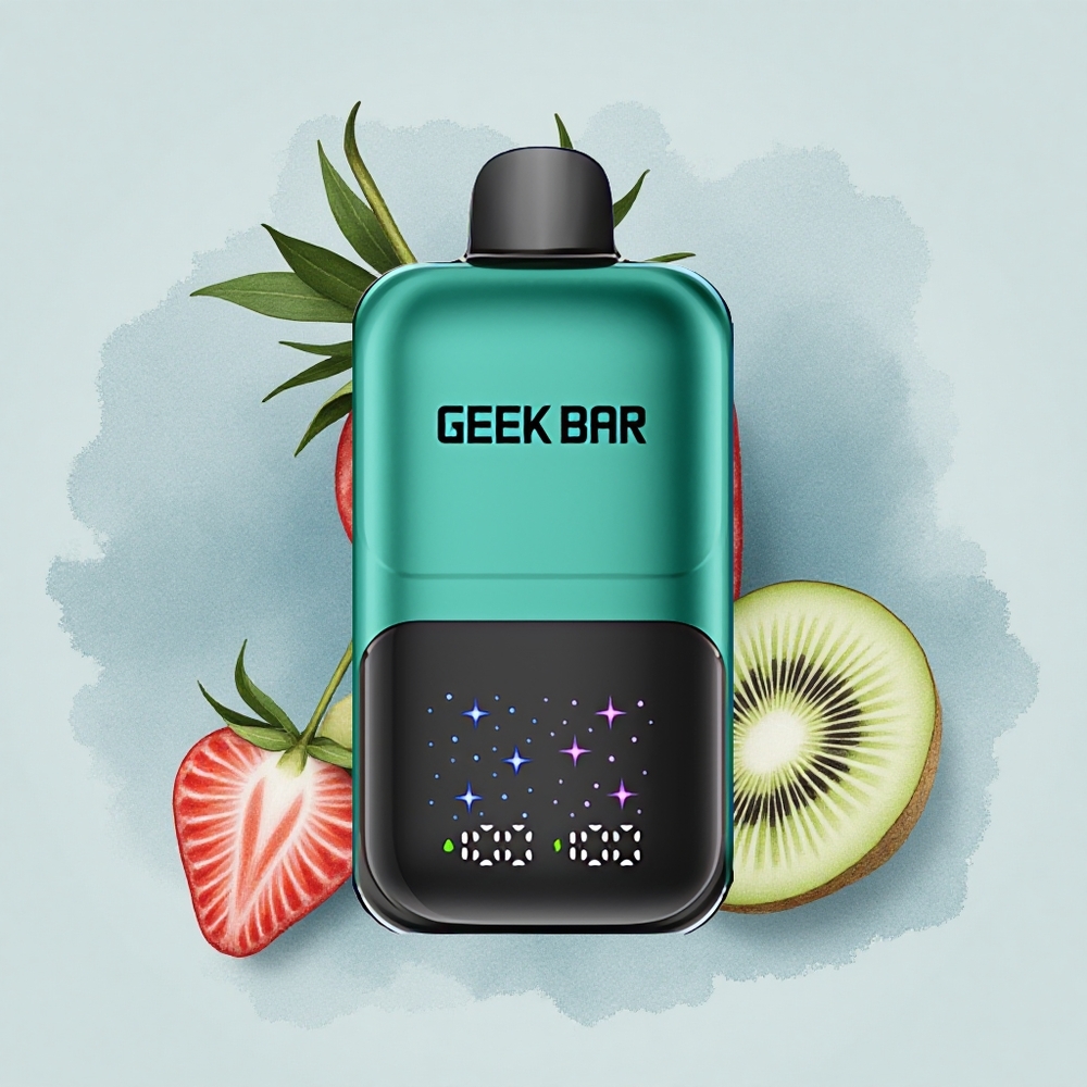 GEEK BAR 2GO 20ml 50000 Puffs Ягода & Киви Двойна Батерия Голям Екран Регулируем Вкус