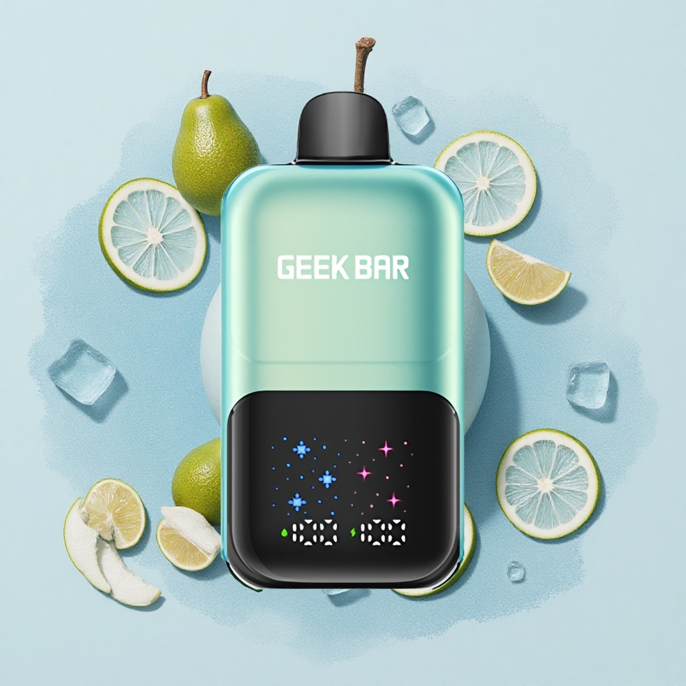 GEEK BAR 2GO 20ml 50000 Puffs Хладен Ментов Лед с Голям Екран и Регулируем Вкус