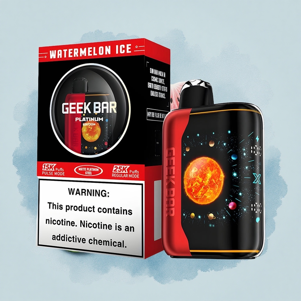 GEEK BAR Platinum Edition 25000 Puffs Диня Лед с 2% Никотин и Dual Mesh Coil