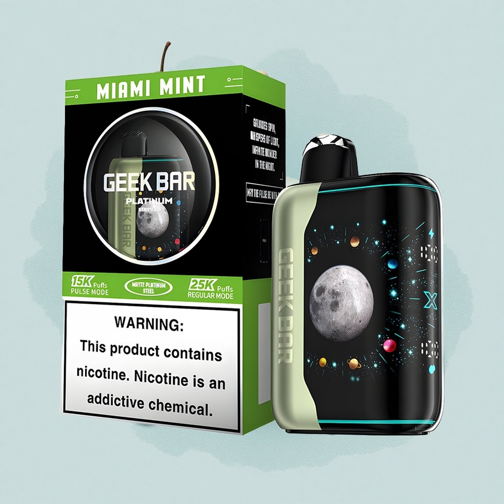 GEEK BAR Platinum Edition 25000 Puffs Софийска Мента Двойна Мрежа Бързо Зареждане