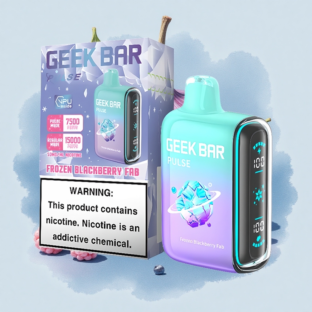 GEEK BAR Pulse 15000 Puffs Замръзнало издание с 16ML и регулируем въздушен поток