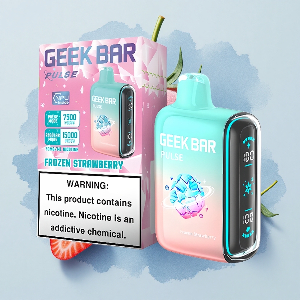 GEEK BAR Pulse 15000 Puffs Замръзнало издание с 16ML и регулируем въздушен поток