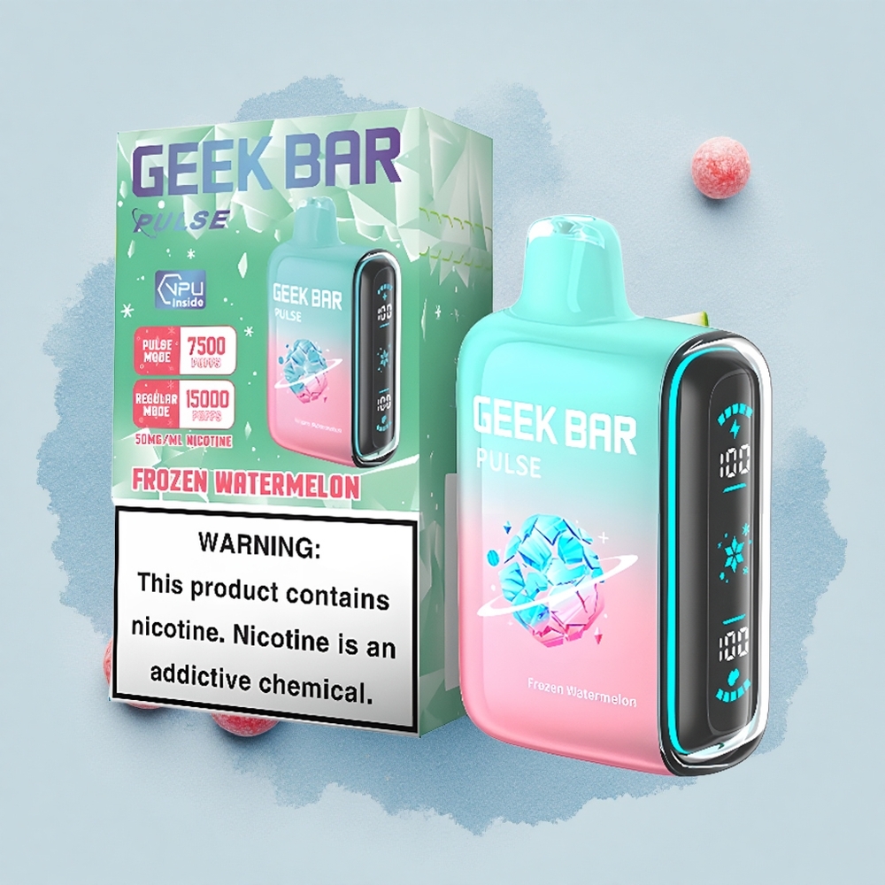 GEEK BAR Pulse 15000 Puffs Замръзнало издание с 16ML и регулируем въздушен поток