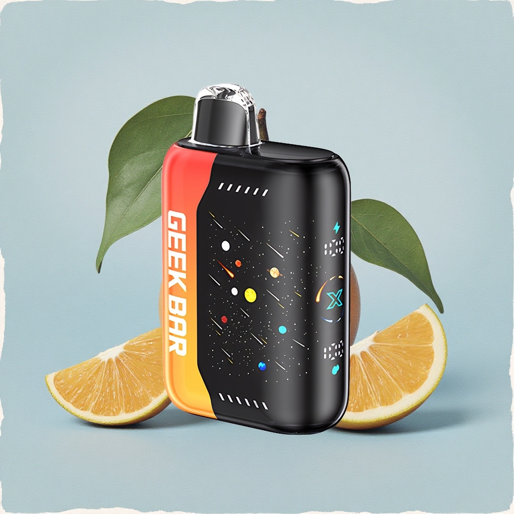 GEEK BAR Pulse X 42K Puffs Meteor Edition Оранжев Дракон с Двойна Глава и Бързо Зареждане