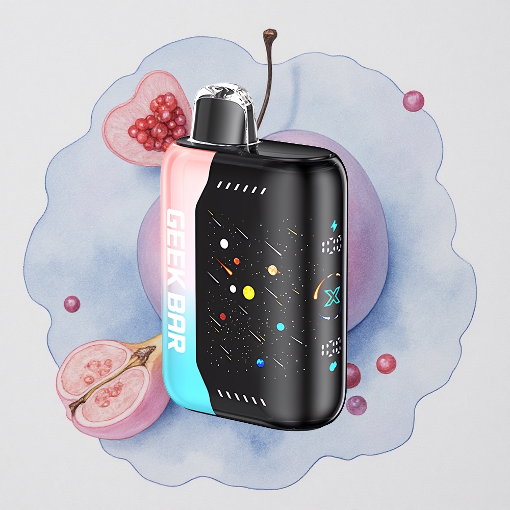 GEEK BAR Pulse X 42K Puffs Meteor Edition Розово и Синьо - Двойна Мрежа, Бързо Зареждане, Издръжлив