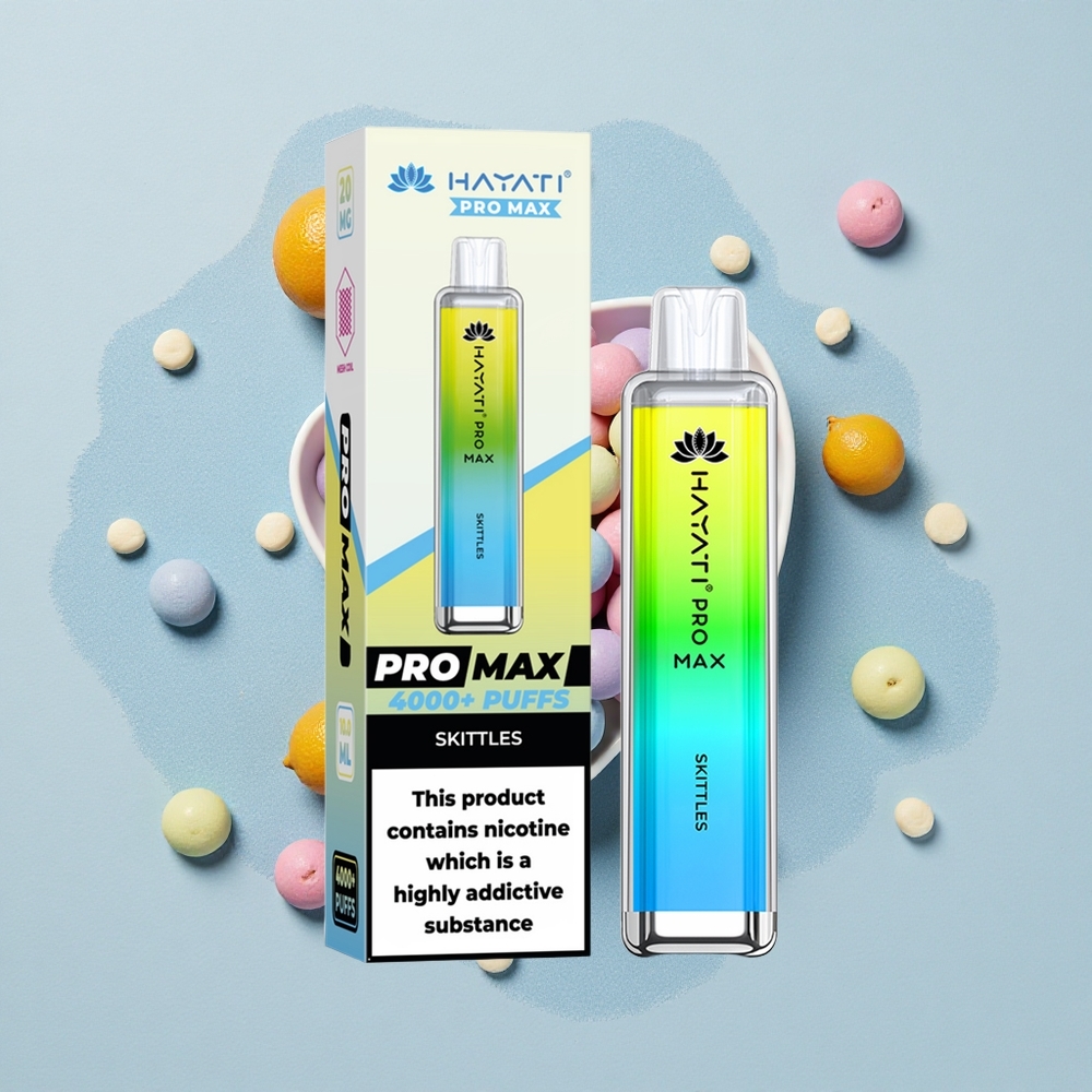 Hayati Pro Max 4000 Puffs Скитълс Кристал Про Дъал Коил 1400mAh