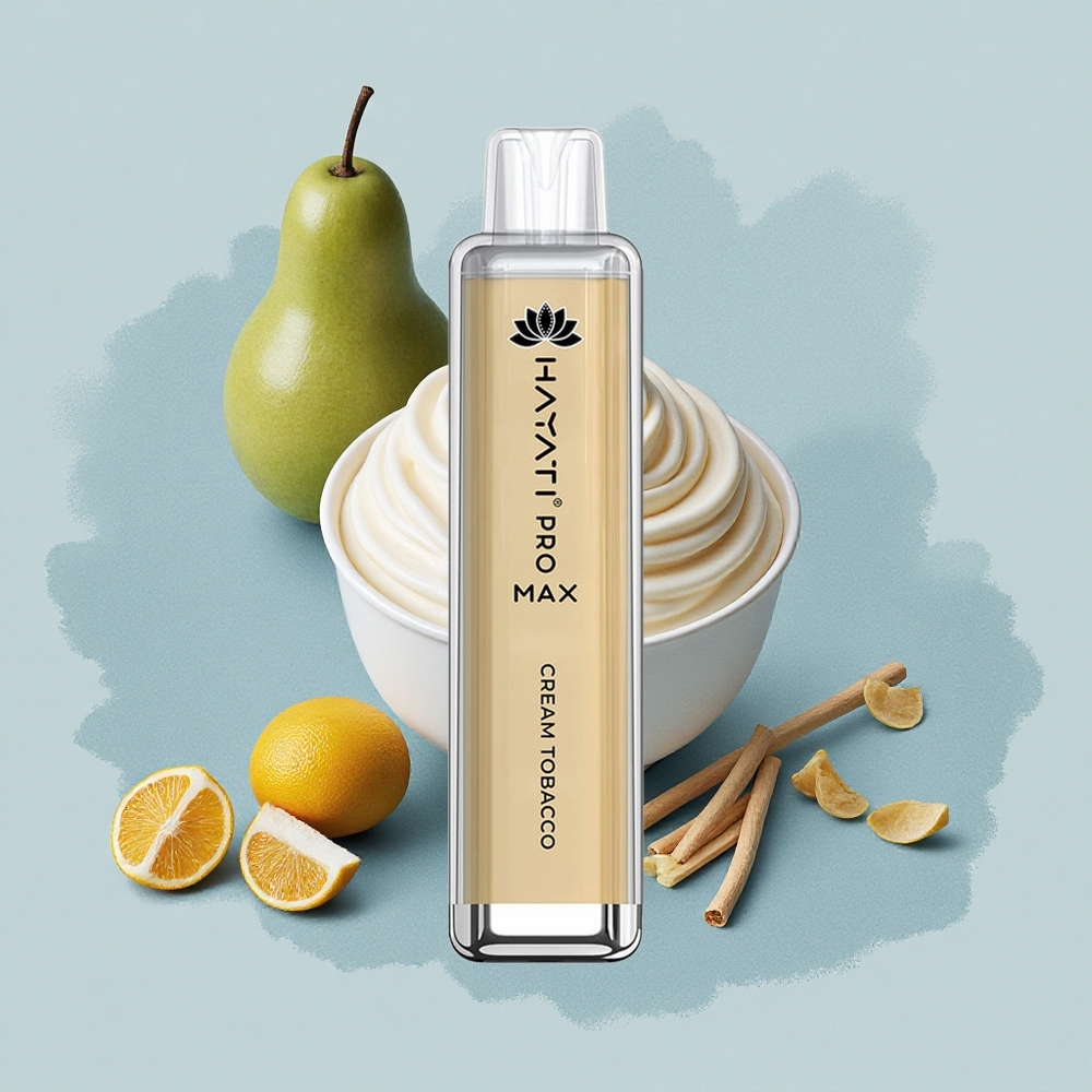 Hayati Pro Max 4000 Puffs Крем Тютюн Про Мезен Двойна Намотка 2мл Резервоар