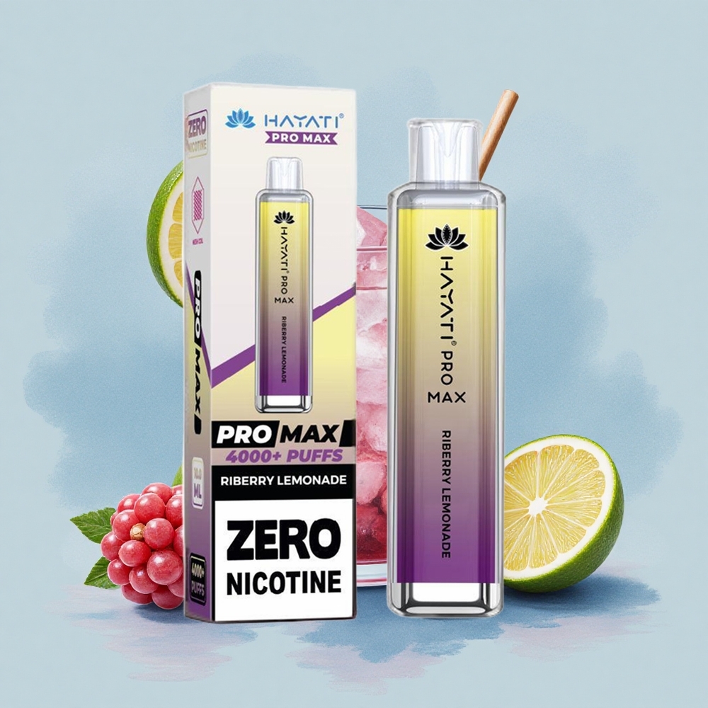 Hayati Pro Max 4000 Puffs Лимонова Рибери с двойна мрежова намотка и 2ml резервоар