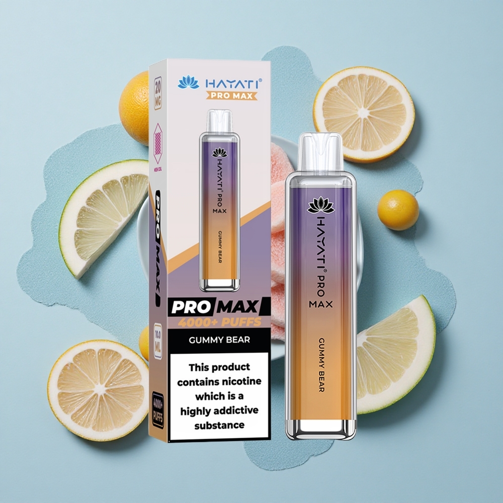 Hayati Pro Max 4000 Puffs Мечед Лъки Про Макс 4000 Въглища с Двойна Мрежа и Кристален Външен Вид
