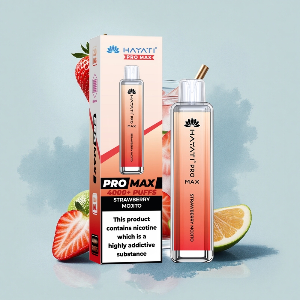Hayati Pro Max 4000 Puffs Ягодова Можито с 5% Никотин и 1400mAh Батерия