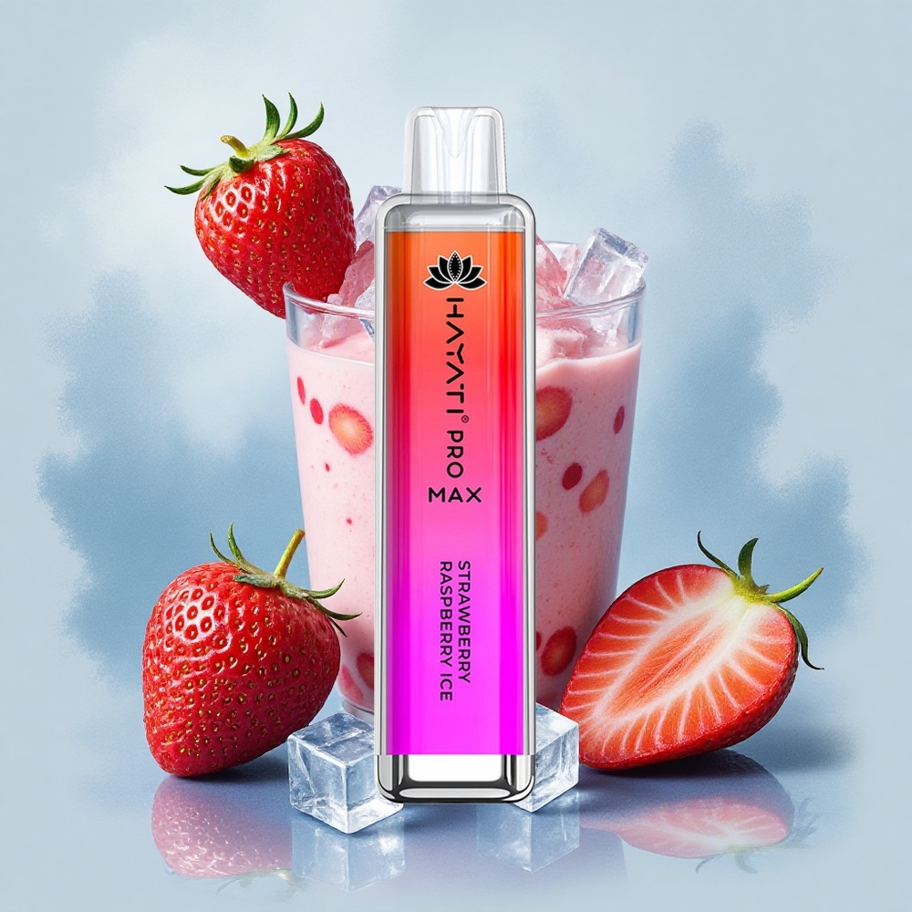 Hayati Pro Max 4000 Puffs Ягодово Малинов Лед с 5% Никотин и 1400mAh Батерия
