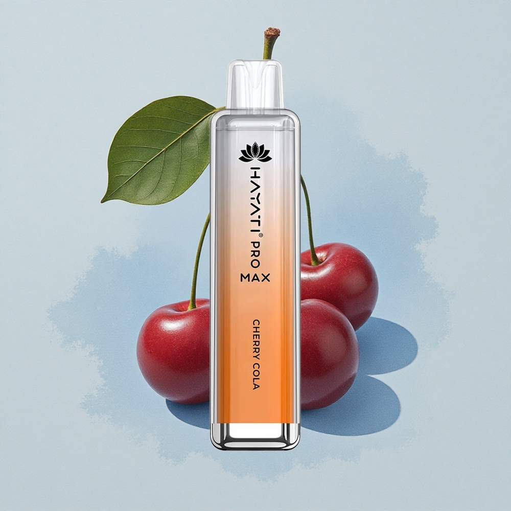 Hayati Pro Max 4000 Puffs Черешова Кола с 5% Никотин и 1400mAh Батерия