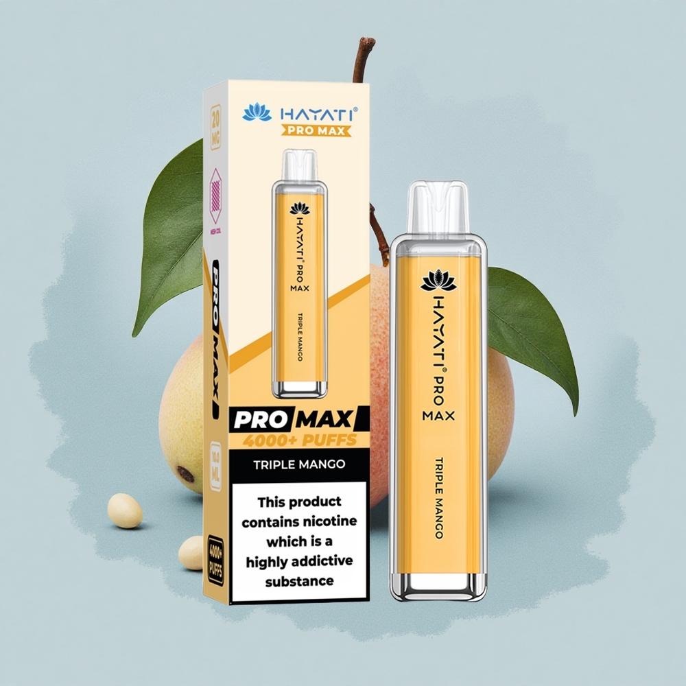 Hayati Pro Max 4000 Puffs Тройна Манго 5% Dual Mesh 1400mAh