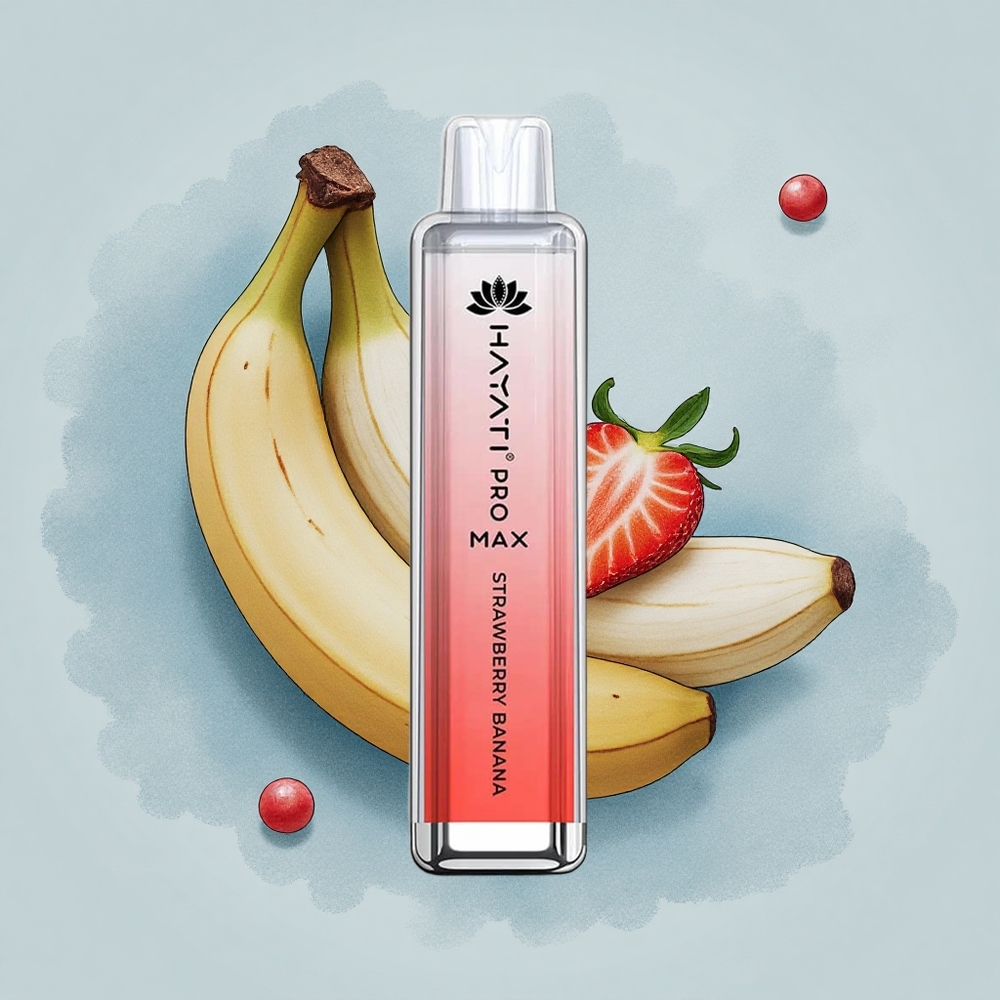 Hayati Pro Max 4000 Puffs Ягода Банан Кристал 5% Dual Mesh