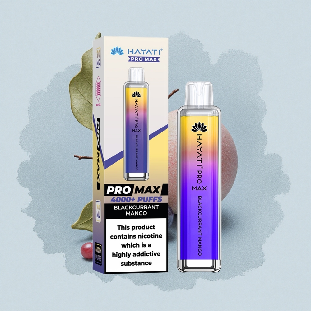 Hayati Pro Max 4000 Puffs Касисова Манго с двойна мрежа и 5% никотин
