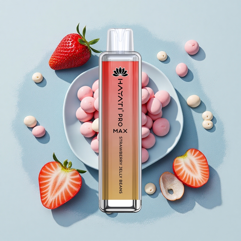 Hayati Pro Max 4000 Puffs Ягодови Желетови Зърна с Двойна Мрежа и 5% Никотин