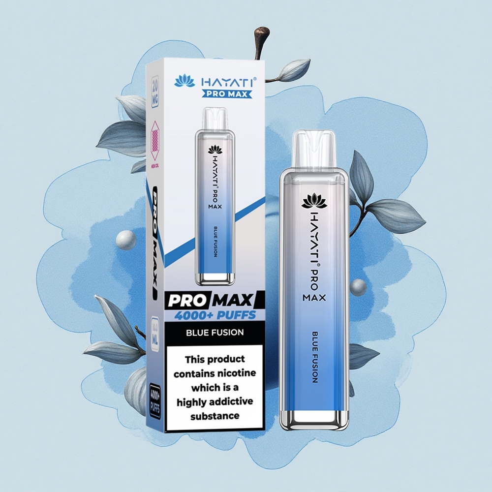 Hayati Pro Max 4000 Puffs Синьо Сливане Dual Coil LED