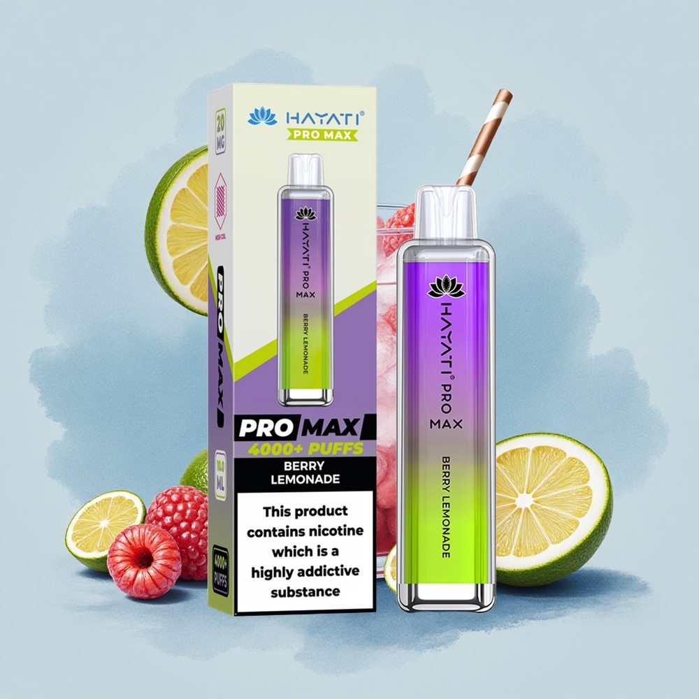 Hayati Pro Max 4000 Puffs Ягодов Лимонада Dual Mesh 1400mAh Crystal