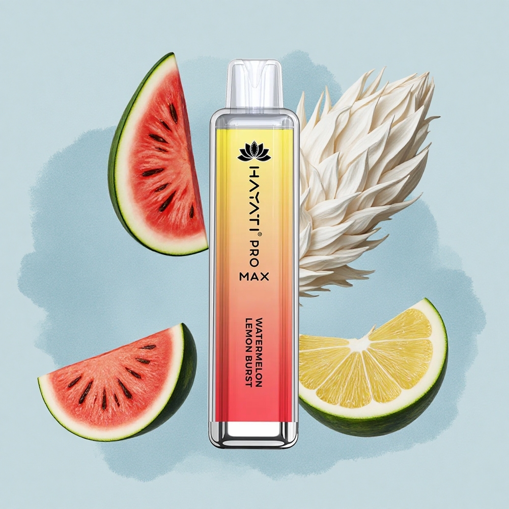 Hayati Pro Max 4000 Puffs Диня Лимонов Взрив с Dual Mesh Coil и Rechargeable Battery