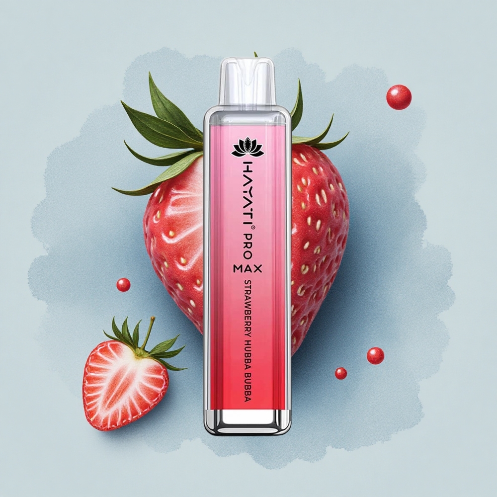 Hayati Pro Max 4000 Puffs Ягода Хъбба Хъбба Двойна Грижа с LED Светлина