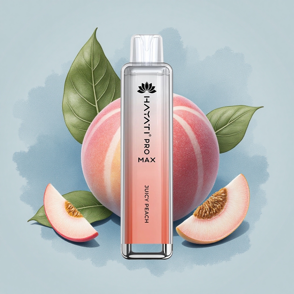 Hayati Pro Max 4000 Puffs Сочен Праскова Pro Max 1400mAh Dual Coil