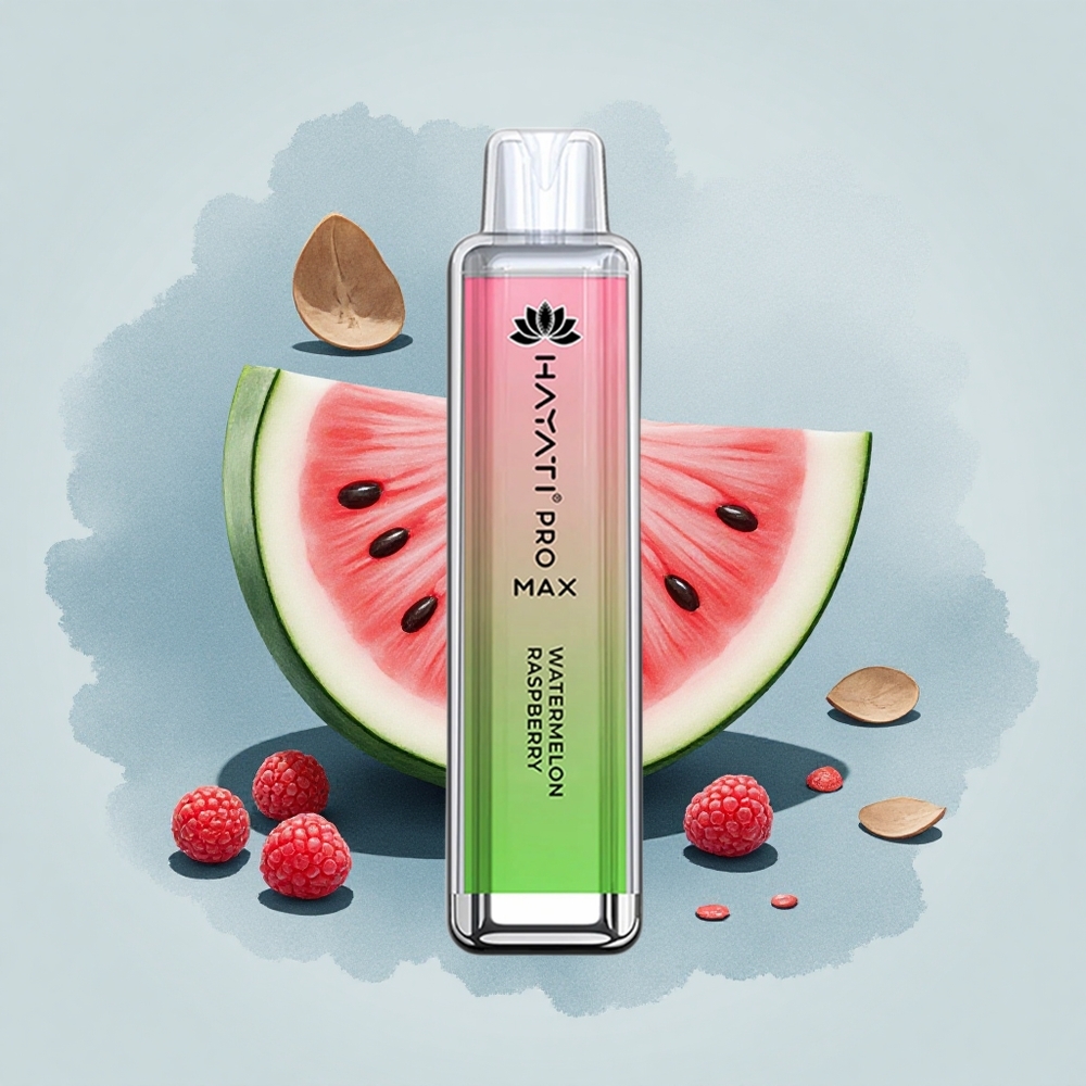 Hayati Pro Max 4000 Puffs Диня Малина Rechargeable Dual Mesh