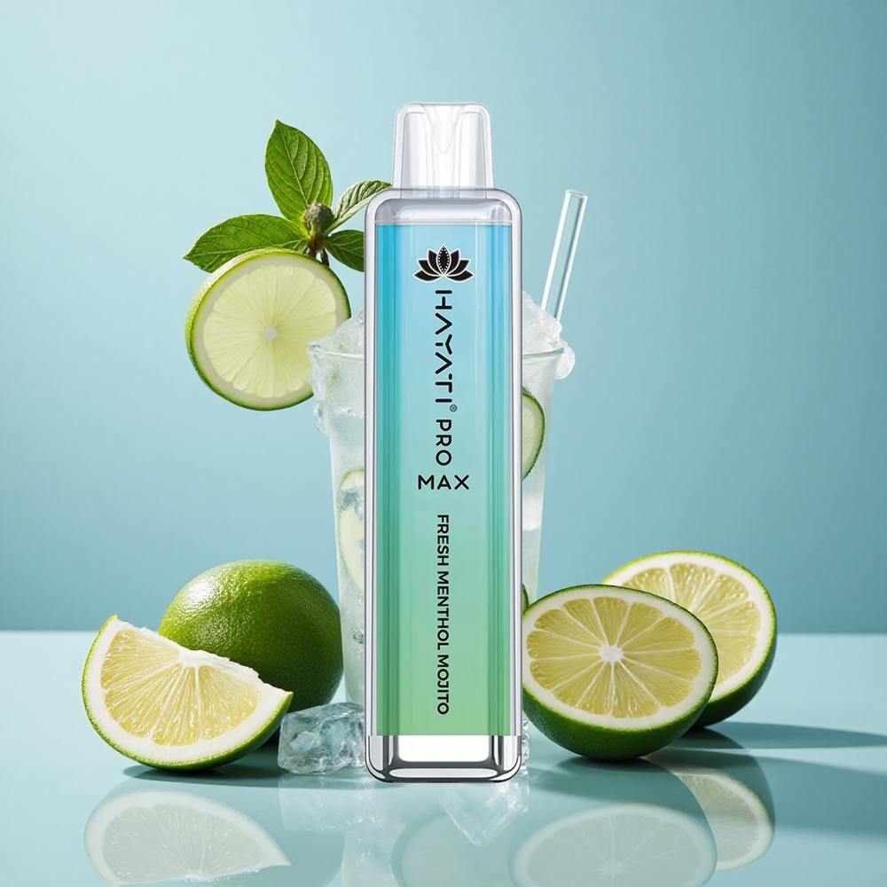 Hayati Pro Max 4000 Puffs Свеж Ментолов Можито с Двойна Грижа и Кристален Външен Вид